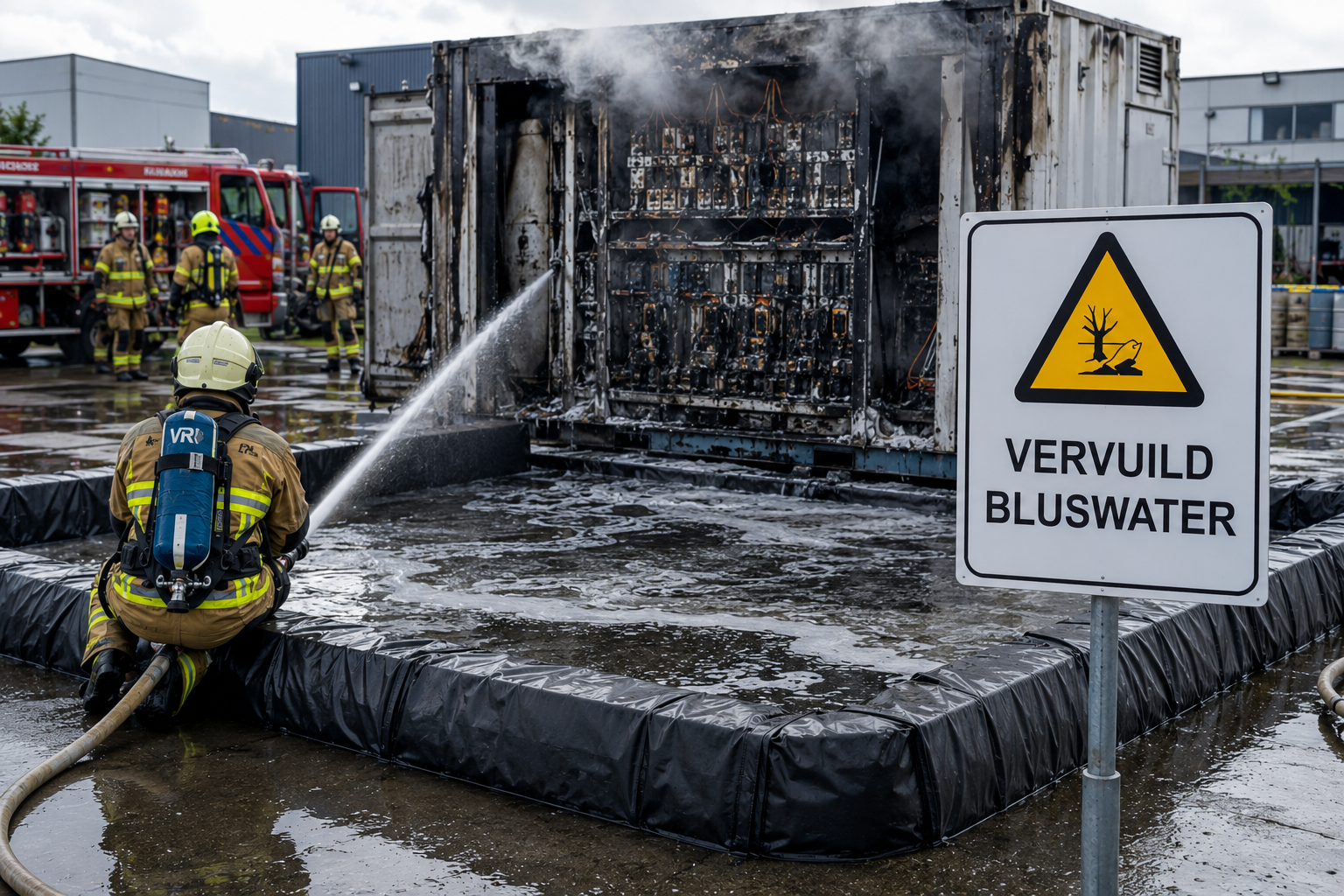 Accubrand? Denk ook aan de gevolgen van vervuild blus- en koelwater